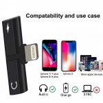 Wholesale New Mini 2-in-1 IP Lighting iOS Multi-Function Connector Adapter with Charge Port and Headphone Jack for iPhone, iDevice (Rose Gold)